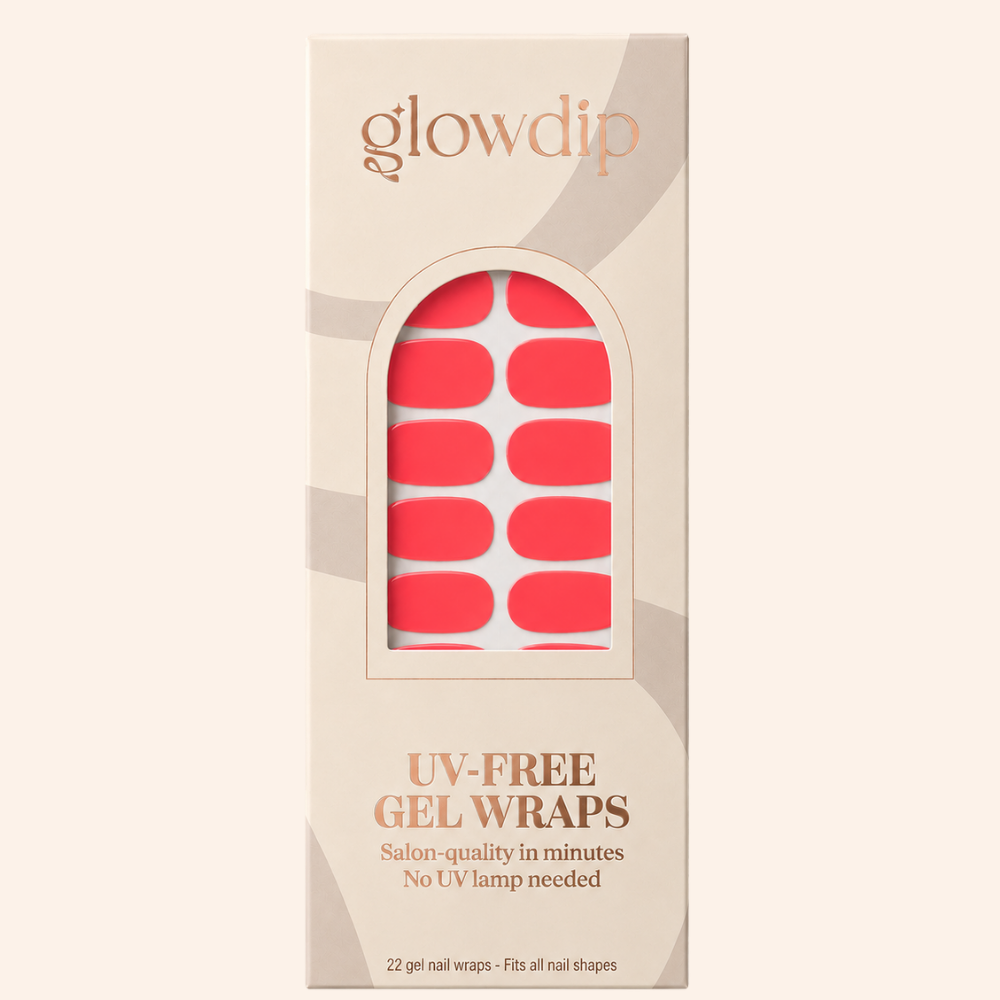 Sunset Coral UV-Free Gel Wrap