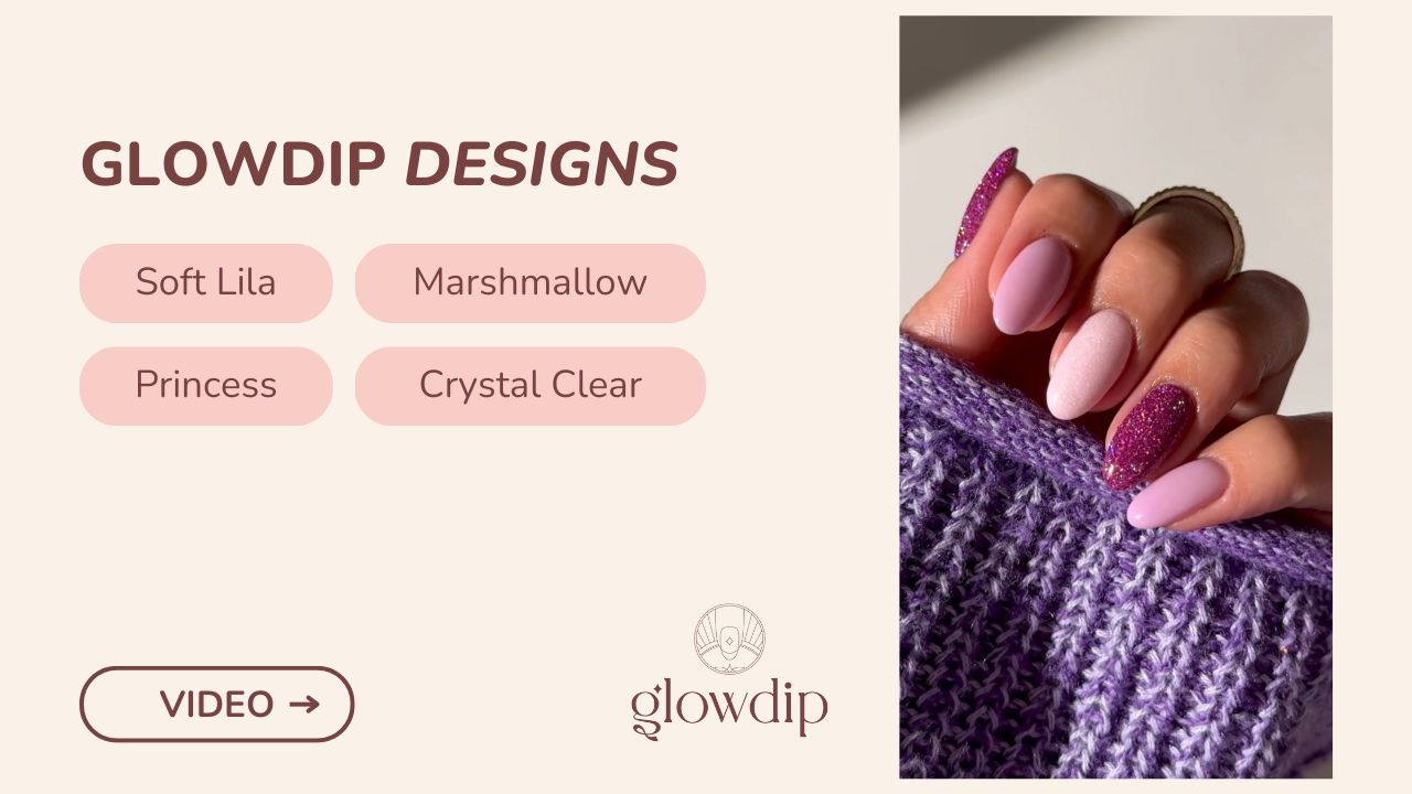 Soft Lila + Princess + Marshmallow + Crystal Clear - Dipped in dreams