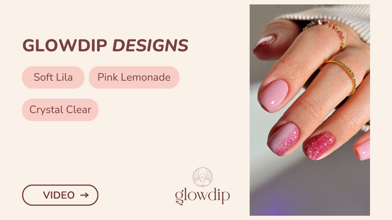 Soft Lila + Pink Lemonade + Crystal Clear