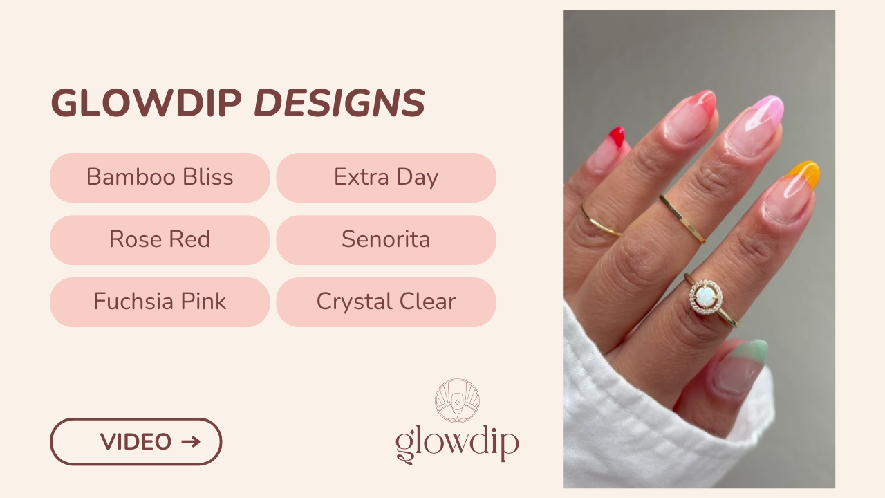 Bamboo Bliss + Extra Day + Rose Red + Senorita + Fuchsia Pink + Crystal Clear - Summer French