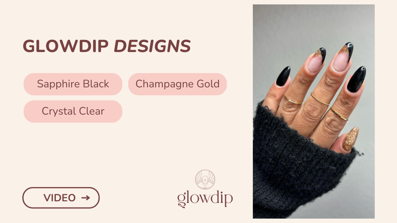 Sapphire Black + Champagne Gold + Crystal Clear - The Luxe Look