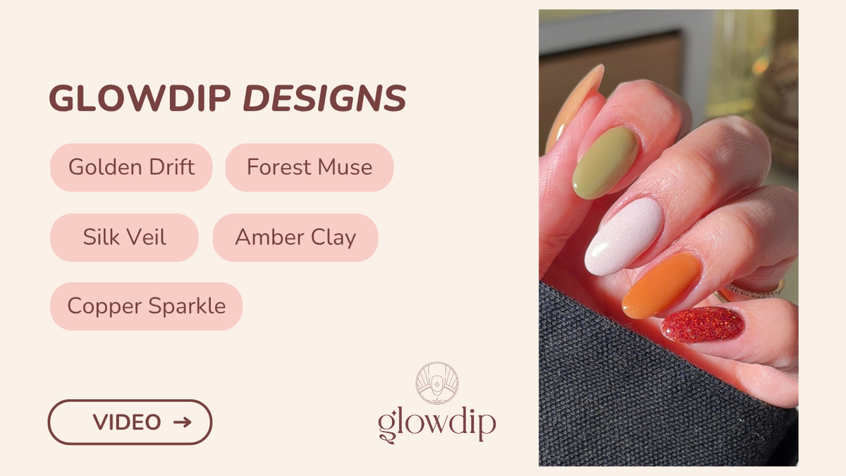 Golden Drift + Forest Muse + Silk Veil + Amber Clay + Copper Sparkle