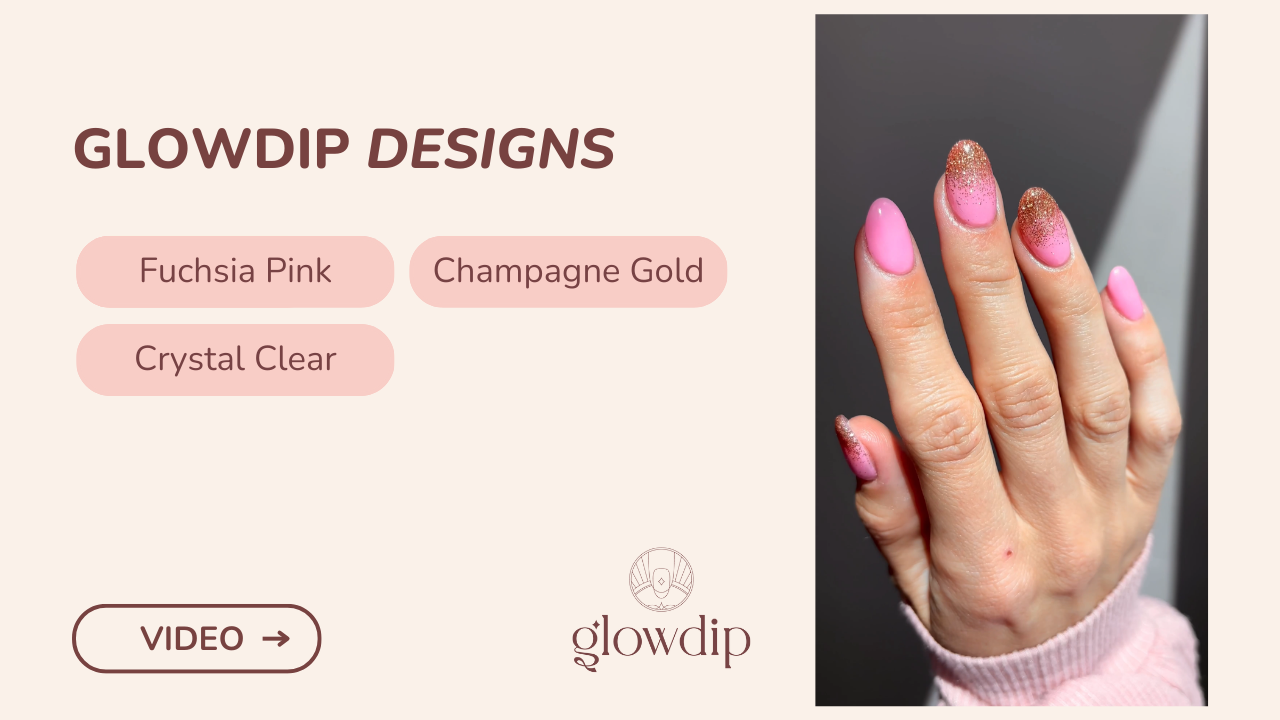 Fuchsia Pink + Champagne Gold + Crystal Clear - Champagne Sorbet