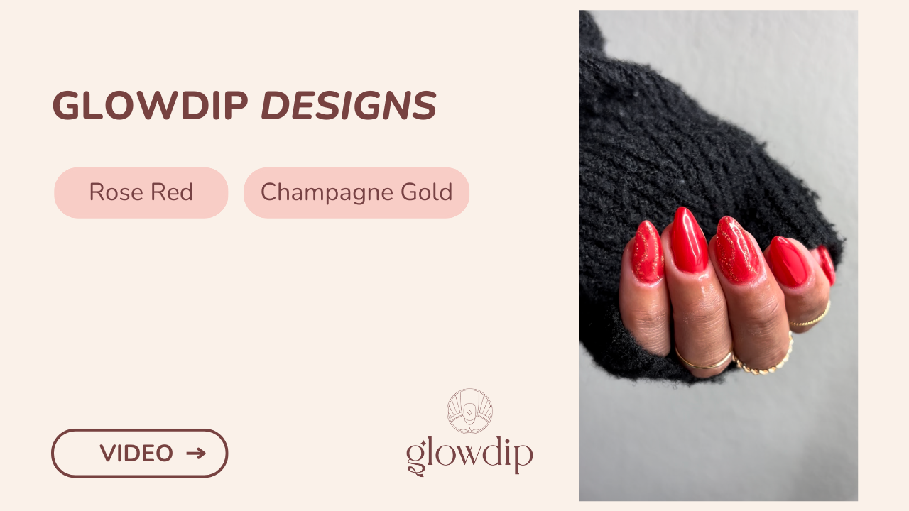 Ruby Red + Champagne Gold - Crimson and carats