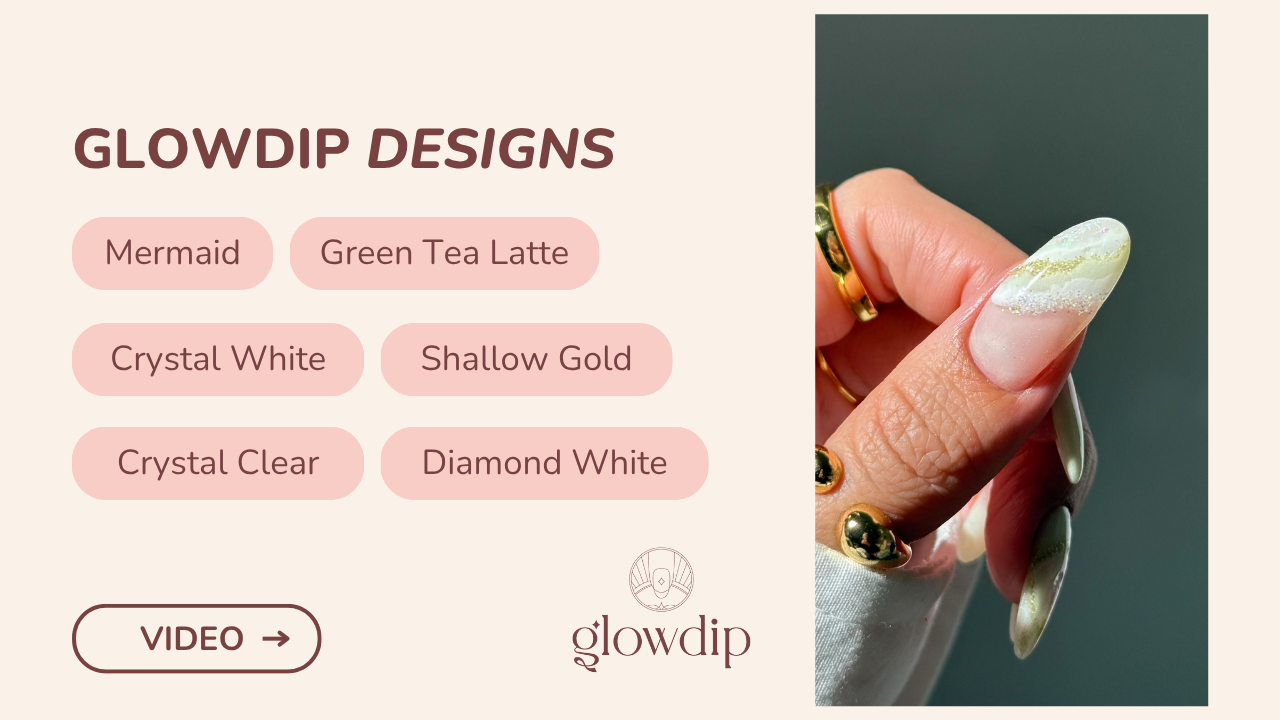 Mermaid + Green Tea Latte + Crystal White + Shallow Gold + Crystal Clear + Diamond White