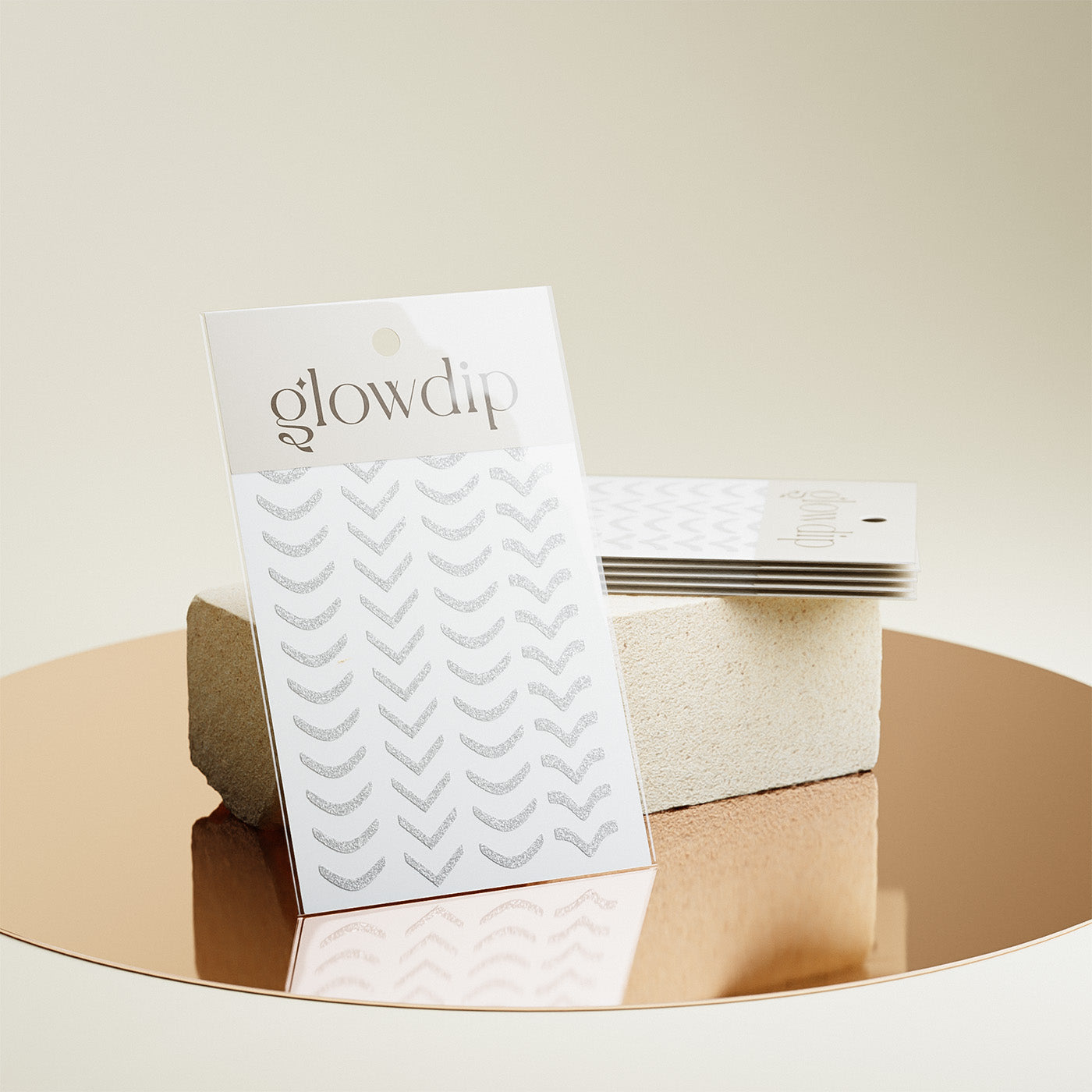 French Sticker - Silver Glitter