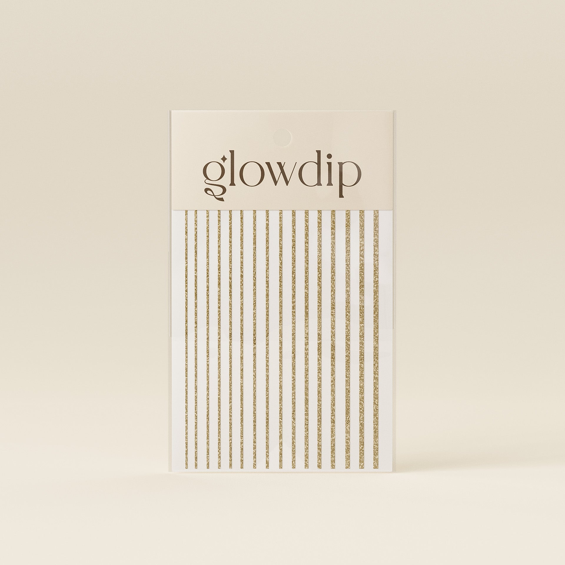 Line Sticker - Gold Glitter